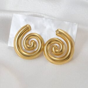 Shaped Gold Earrings