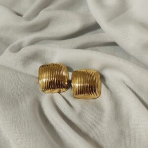 Square Gold Earrings