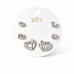 Silver-plated Stud Earrings