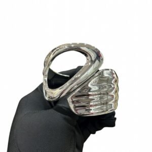 Chunky Open Silver Cuff Bangle