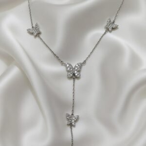 Dainty Silver Butterfly Necklace