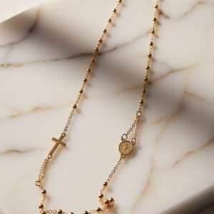 Waterproof Rosary Necklace