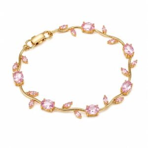 Tulip Pink Flower Bracelet