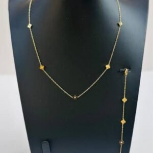 Dainty Necklace and Bracelet Set
